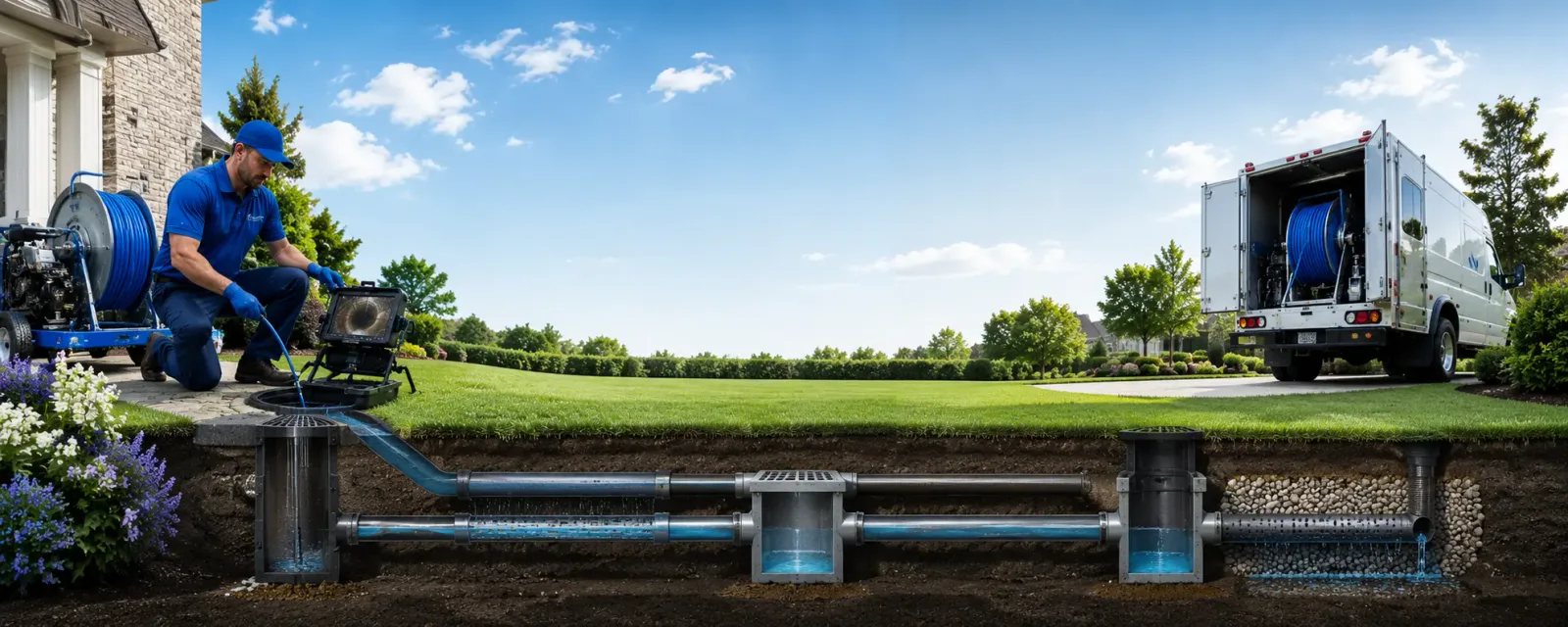 Outdoor drain cleaning information for Wind Ridge, PA